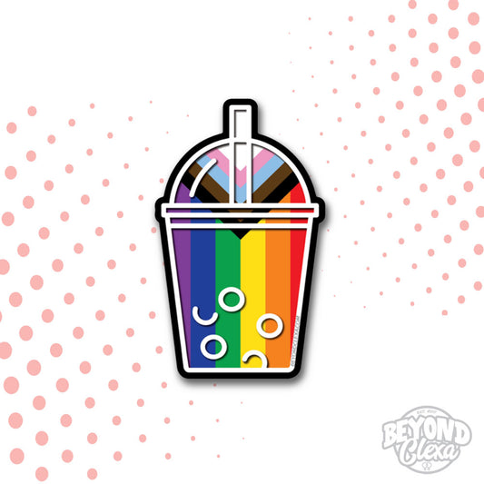 Rainbow Boba - Vinyl Sticker