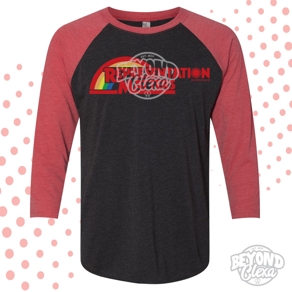 Representation Matters Raglan Blk/Red
