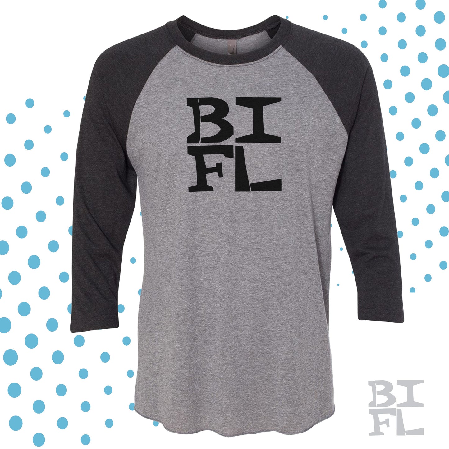 BIFL Logo Raglan Black