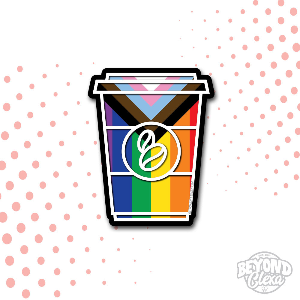 Rainbow Coffee - Vinyl Sticker