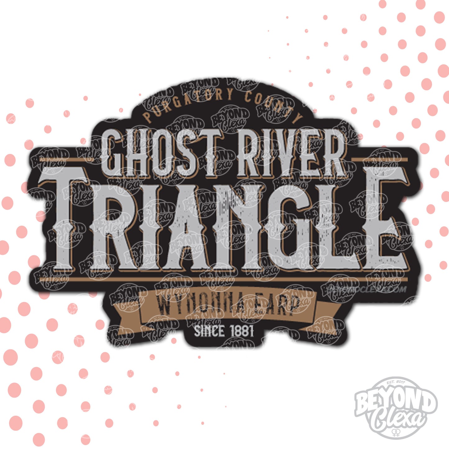 Ghost River Triangle - Whiskey Earper Vinyl Stickers